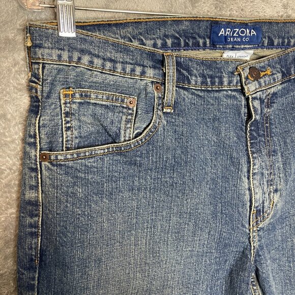 Arizona Men Flex Straight Mid Rise Stretch Dirty Wash Denim Jeans 36x29* - Picture 3 of 13